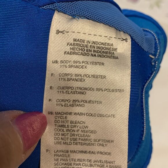 Adidas size small royal blue sports bra with no padding - Picture 3 of 5